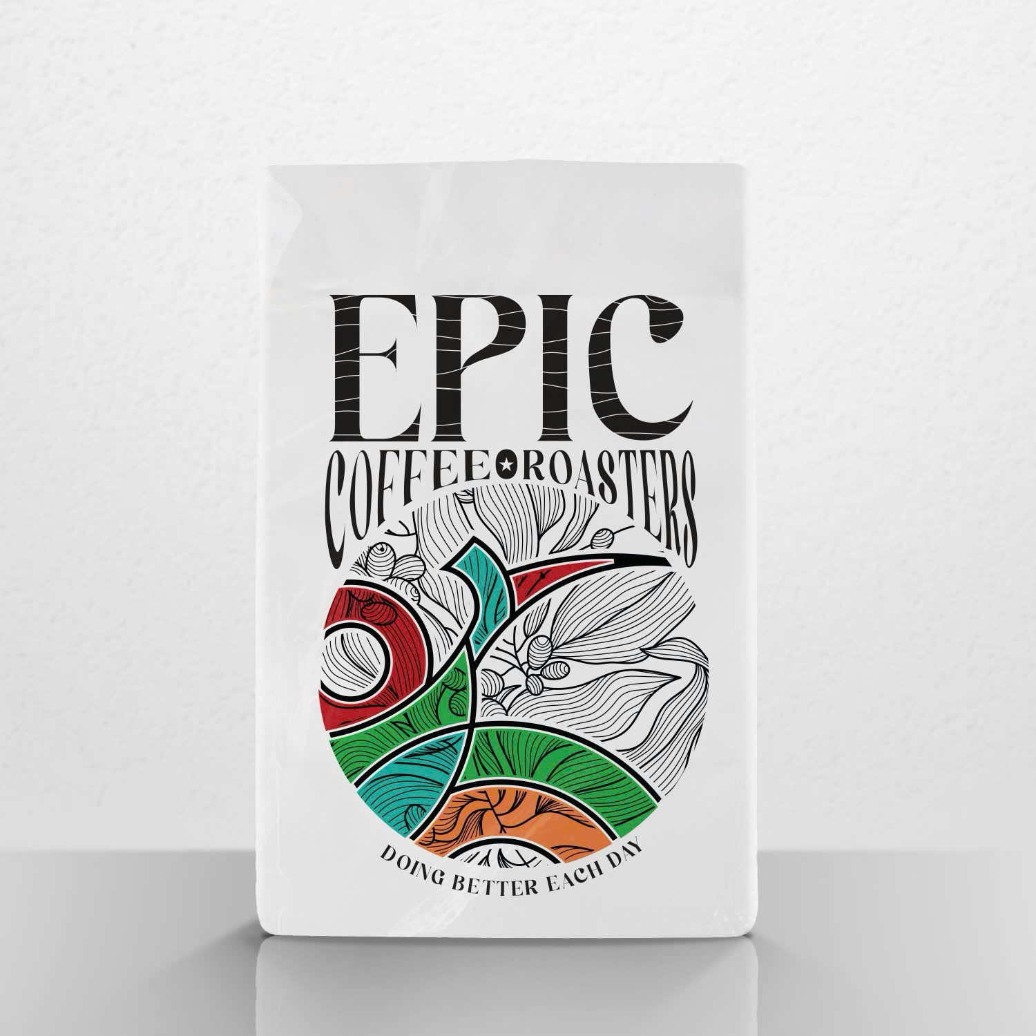 Túi cà phê rang bán lẻ của Epic