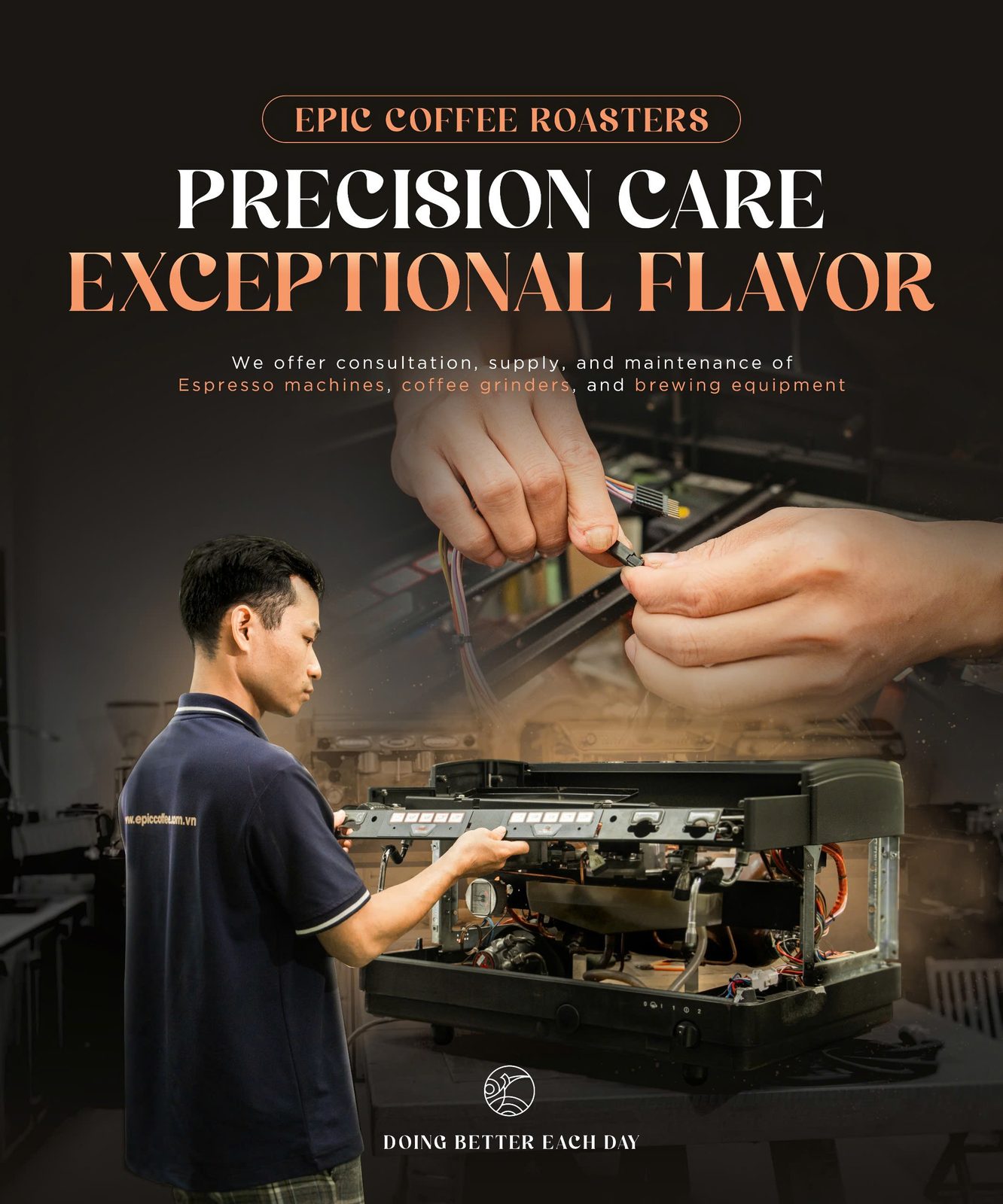 Vận hành máy rang