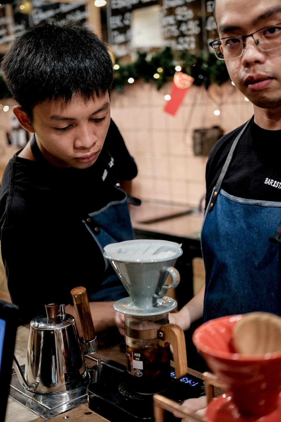 Tết / Lunar New Year; Sample Coffee bag lineups, chrysanthemums