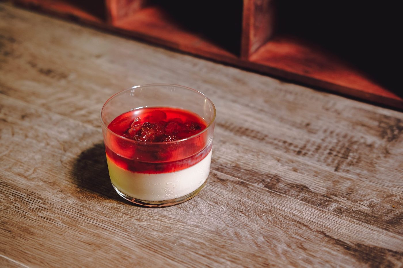 AeroPress focus; first food (panna cotta), single-origin bags