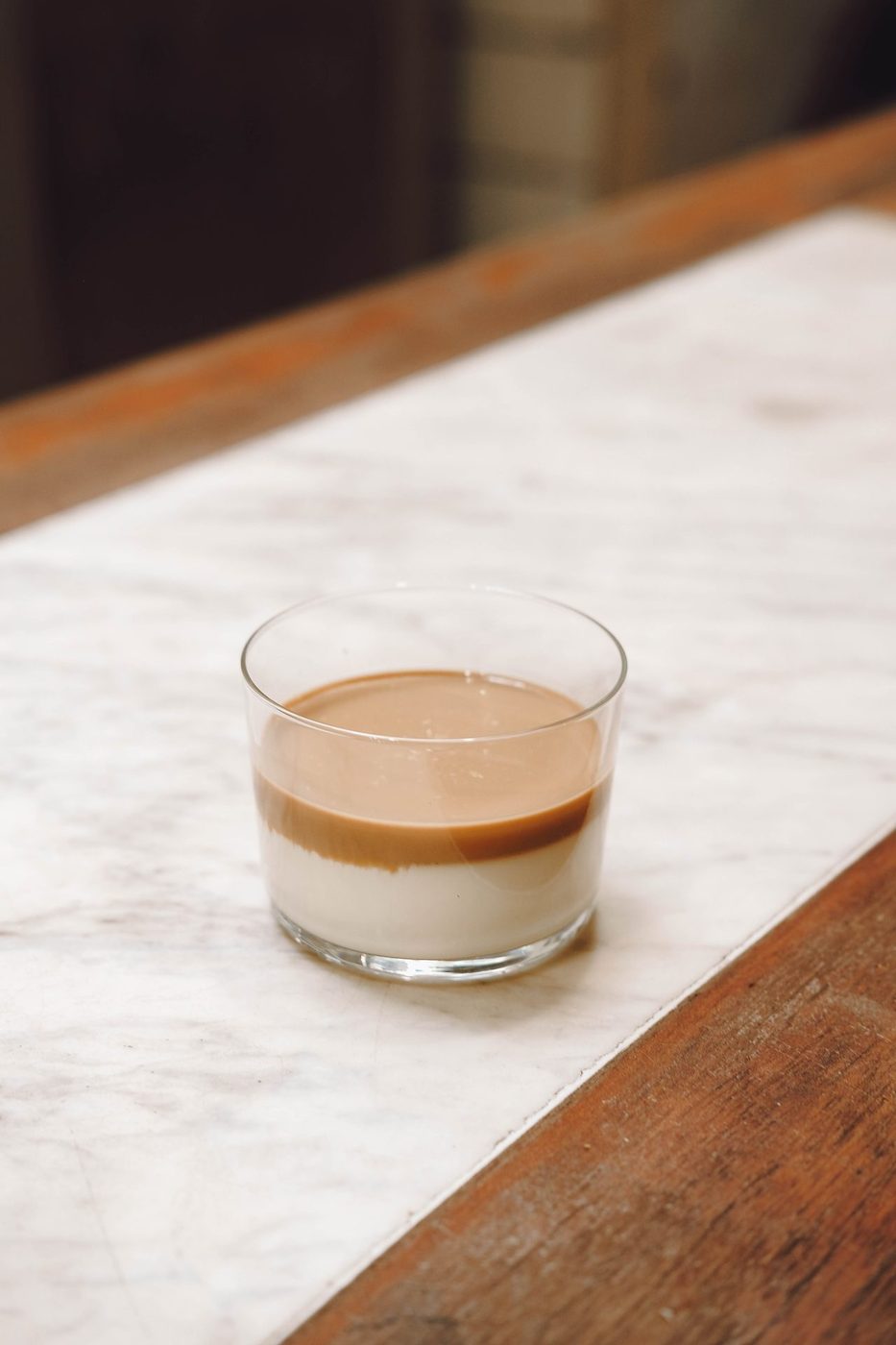 AeroPress focus; first food (panna cotta), single-origin bags