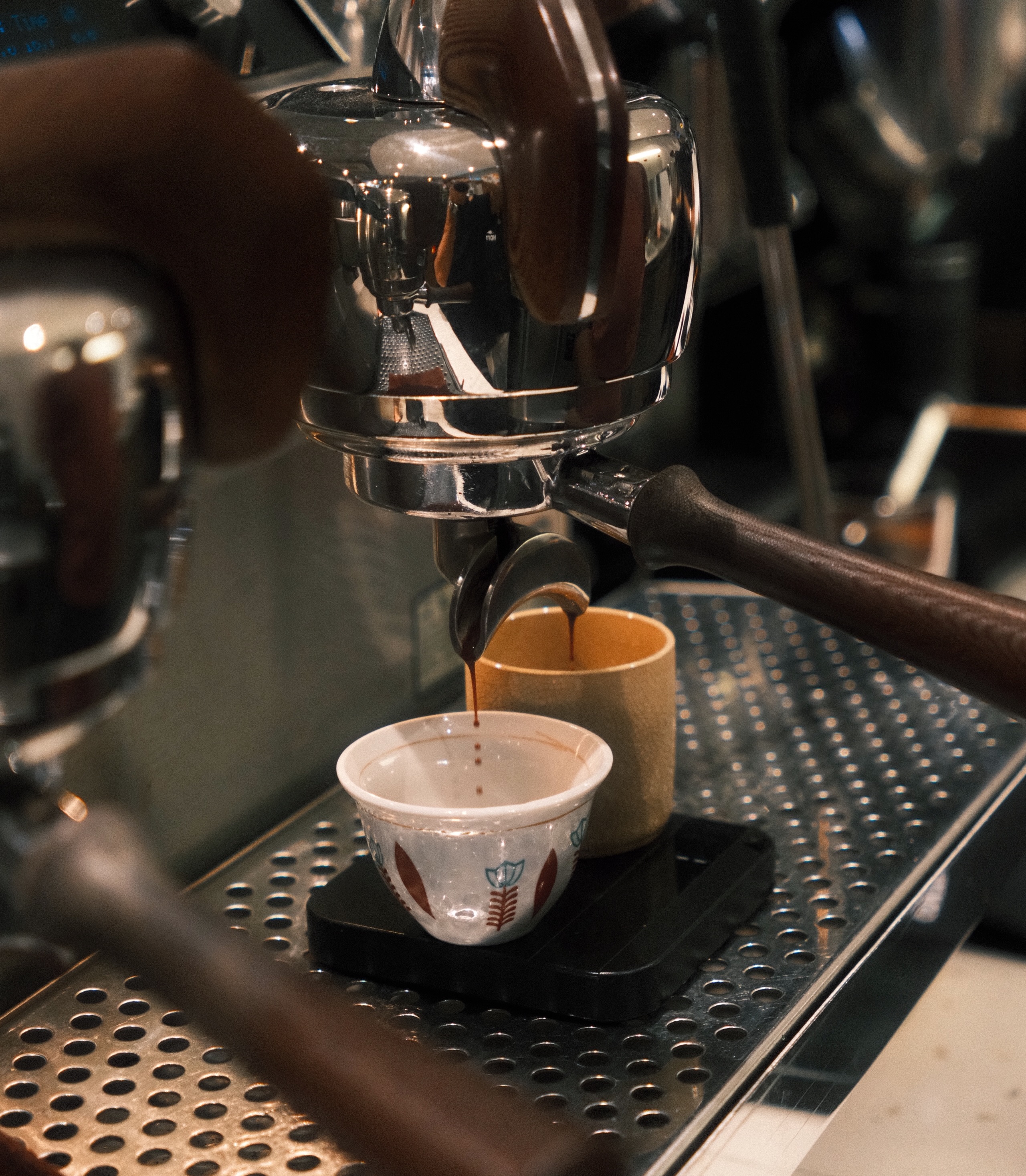 Cận cảnh shot espresso