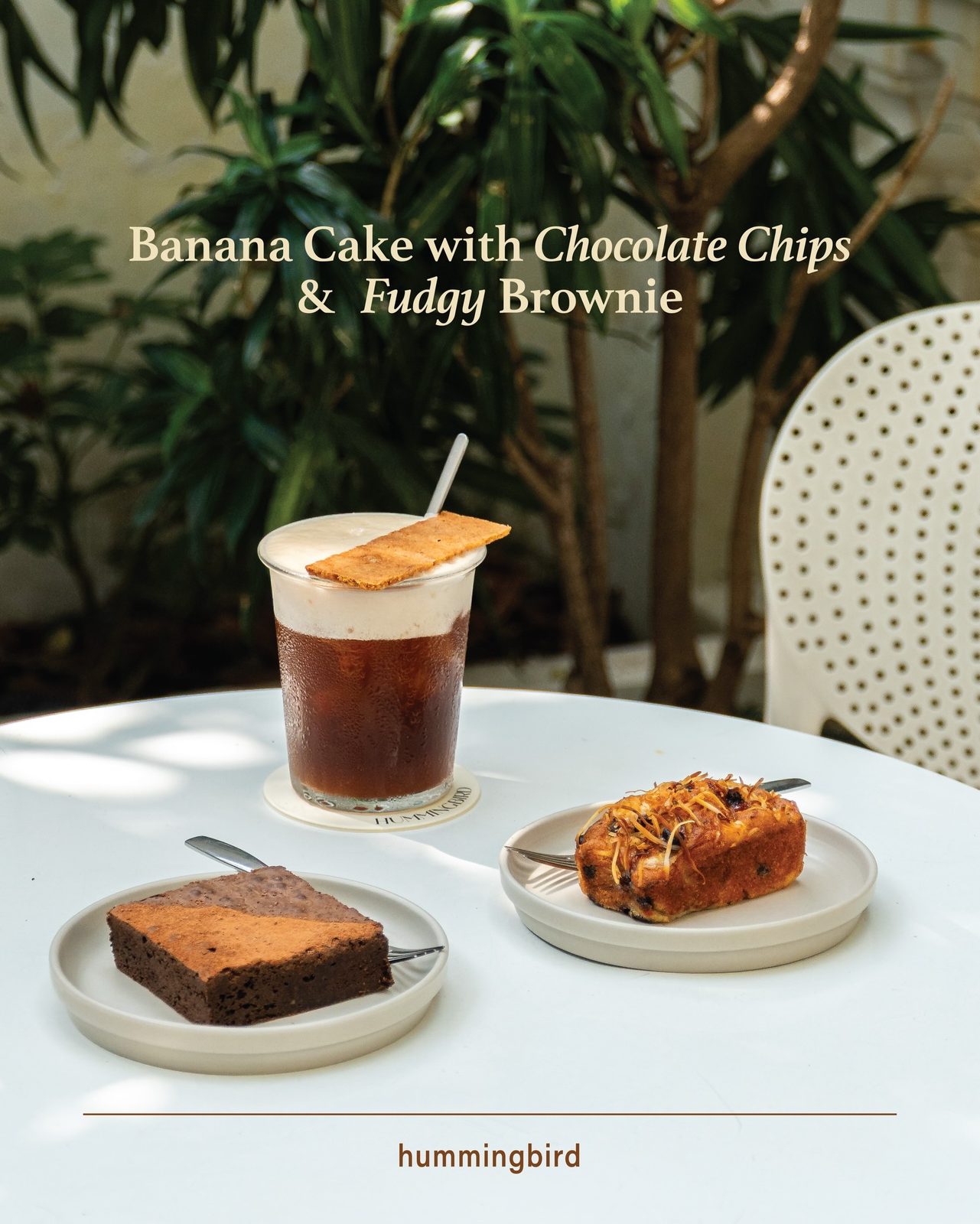 Bánh chuối chocolate chip và brownie mềm