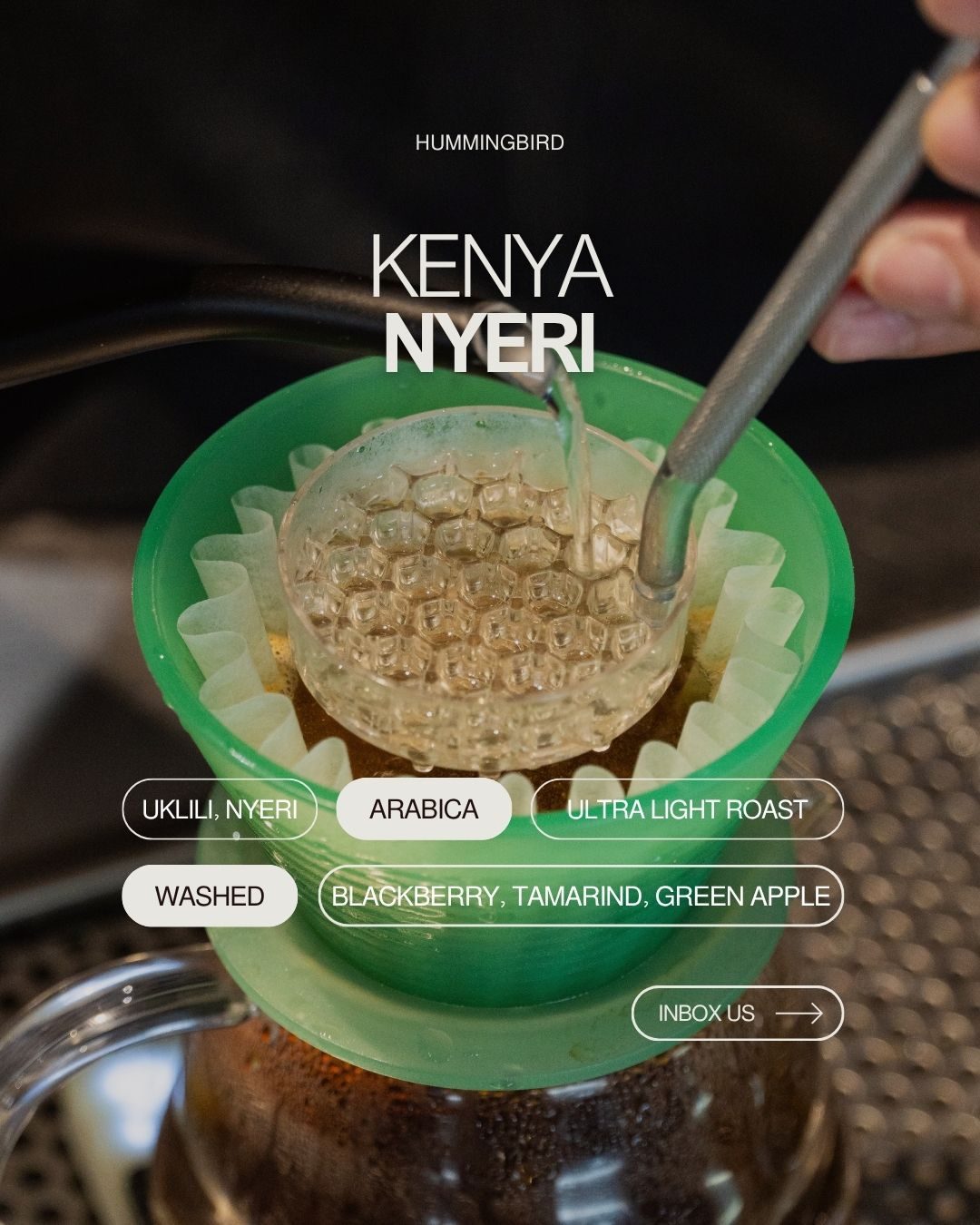 Thẻ nếm thử pour-over Kenya Nyeri
