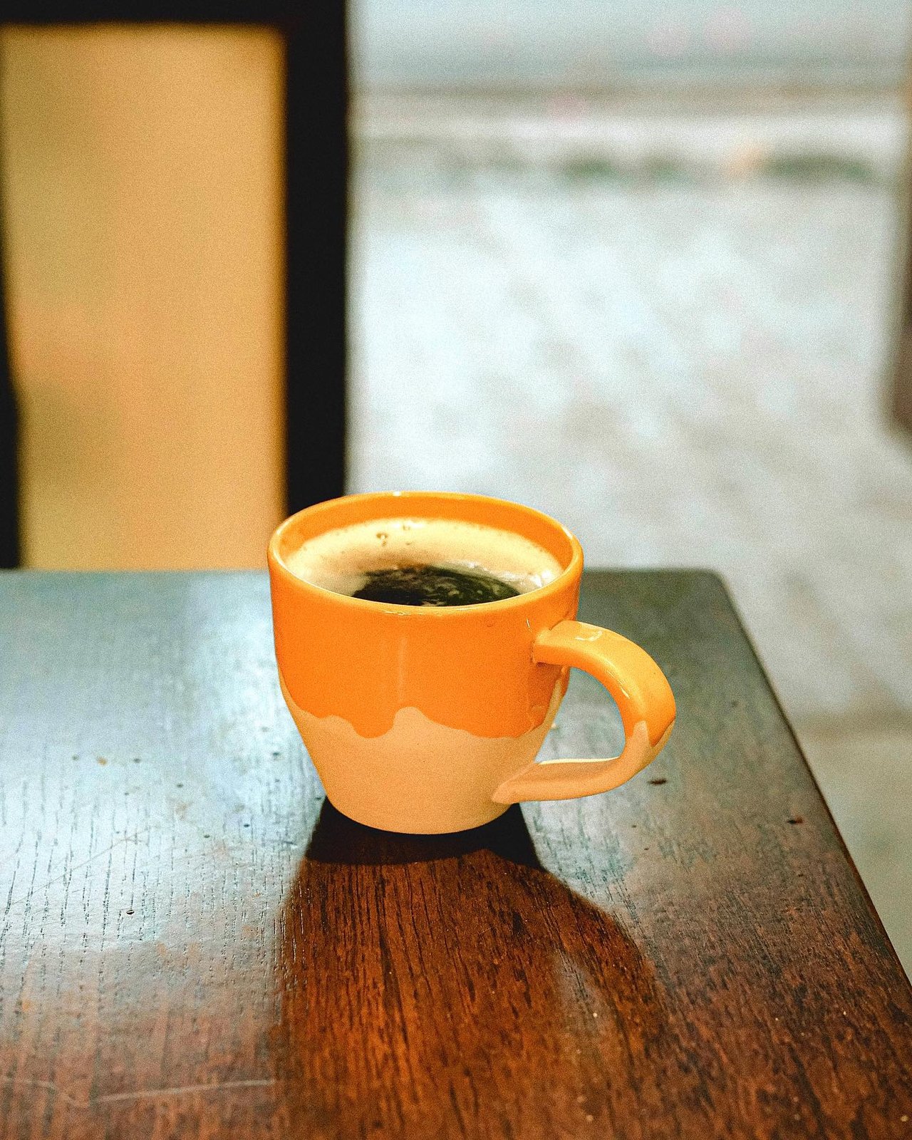 Earthen terracotta mug