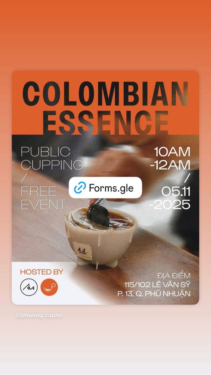 Poster cupping Colombian Essence