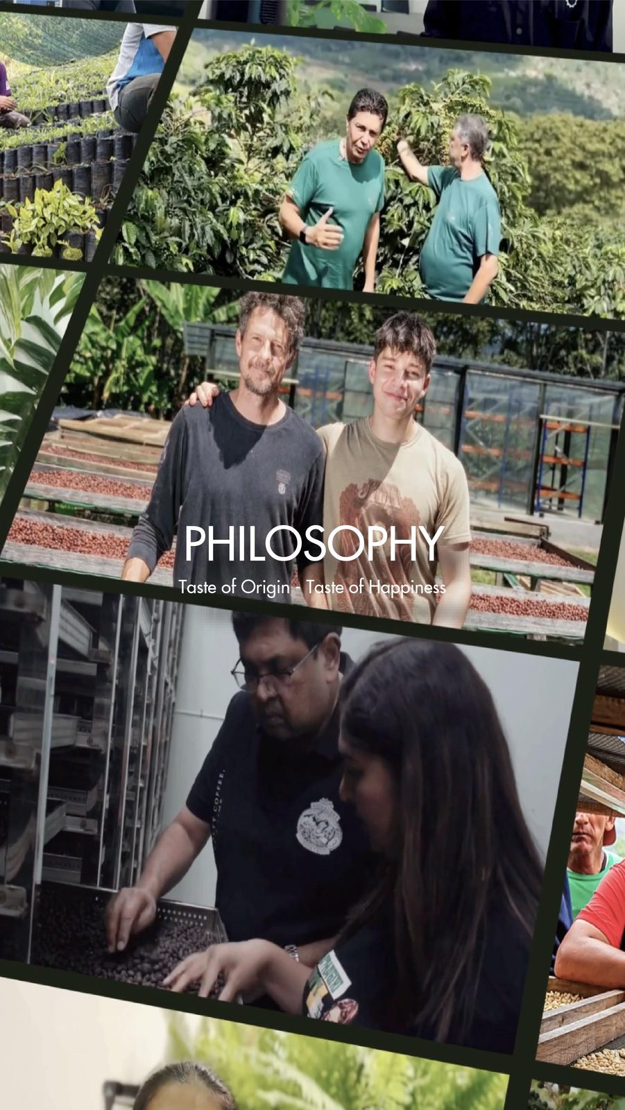 Worker cầm thẻ lô hạt khi cupping